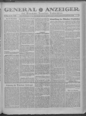 Münchner neueste Nachrichten Freitag 22. November 1929