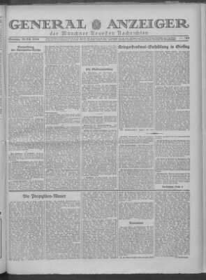Münchner neueste Nachrichten Dienstag 29. Oktober 1929