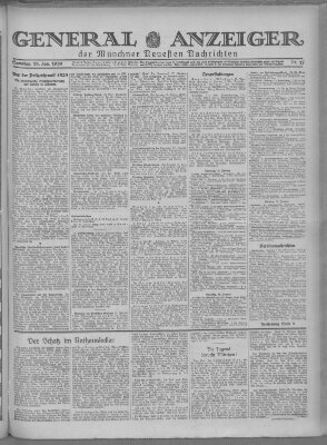 Münchner neueste Nachrichten Samstag 18. Januar 1930