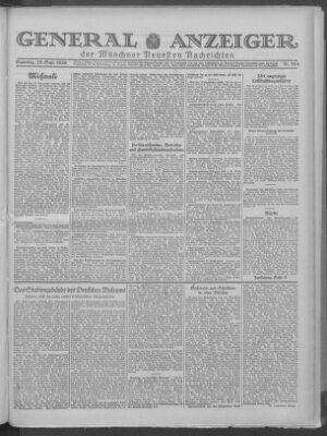 Münchner neueste Nachrichten Samstag 28. September 1929