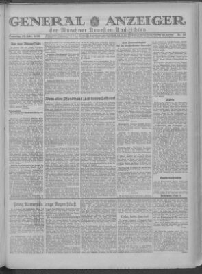 Münchner neueste Nachrichten Samstag 22. Februar 1930