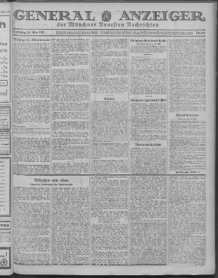 Münchner neueste Nachrichten Samstag 16. Mai 1931