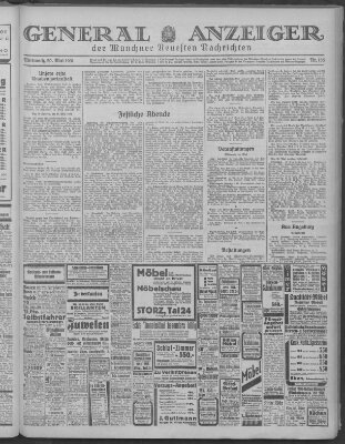 Münchner neueste Nachrichten Mittwoch 20. Mai 1931