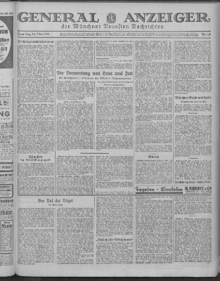 Münchner neueste Nachrichten Samstag 23. Mai 1931