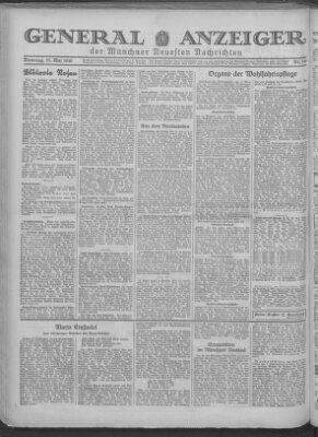 Münchner neueste Nachrichten Dienstag 27. Mai 1930
