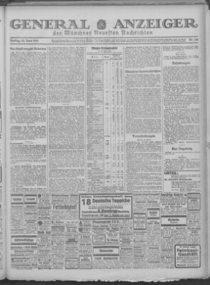 Münchner neueste Nachrichten Freitag 12. Juni 1931