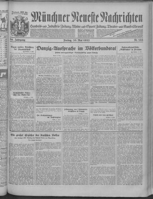 Münchner neueste Nachrichten Freitag 20. Mai 1932