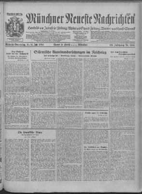 Münchner neueste Nachrichten Mittwoch 18. Juni 1930