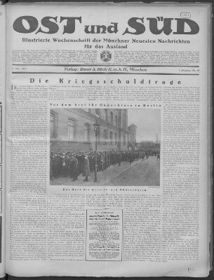 Ost und Süd (Münchner neueste Nachrichten) Donnerstag 8. März 1923