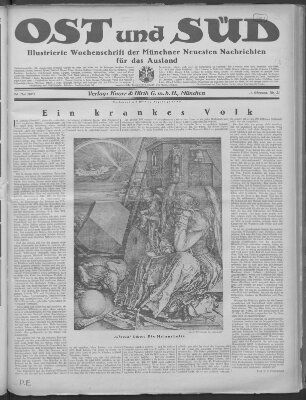 Ost und Süd (Münchner neueste Nachrichten) Donnerstag 24. Mai 1923