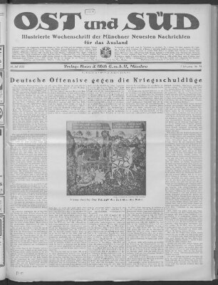 Ost und Süd (Münchner neueste Nachrichten) Samstag 14. Juli 1923