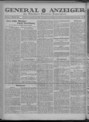 Münchner neueste Nachrichten Freitag 17. Oktober 1930
