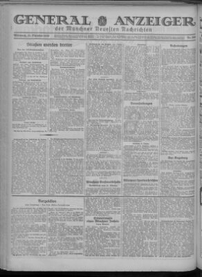 Münchner neueste Nachrichten Mittwoch 22. Oktober 1930