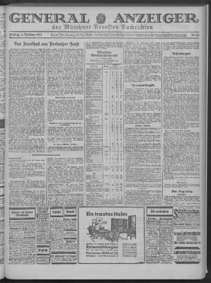 Münchner neueste Nachrichten Freitag 6. Februar 1931