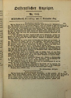 Amtsblatt für den Regierungsbezirk Düsseldorf Dienstag 23. November 1824