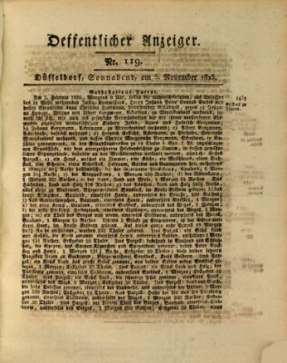 Amtsblatt für den Regierungsbezirk Düsseldorf Samstag 5. November 1825