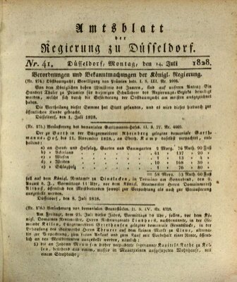 Amtsblatt für den Regierungsbezirk Düsseldorf Montag 14. Juli 1828