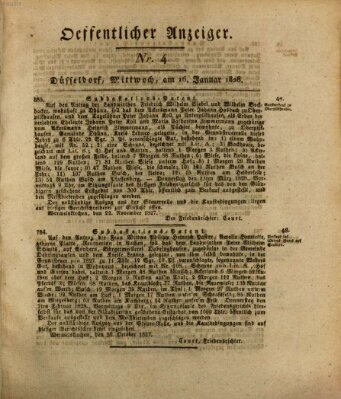 Amtsblatt für den Regierungsbezirk Düsseldorf Mittwoch 16. Januar 1828