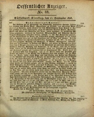 Amtsblatt für den Regierungsbezirk Düsseldorf Dienstag 23. September 1828