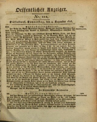 Amtsblatt für den Regierungsbezirk Düsseldorf Donnerstag 4. Dezember 1828
