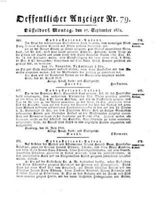 Amtsblatt für den Regierungsbezirk Düsseldorf Montag 17. September 1832