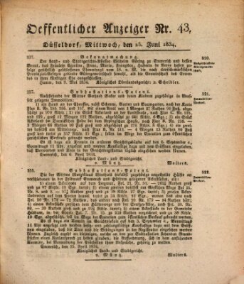 Amtsblatt für den Regierungsbezirk Düsseldorf Mittwoch 25. Juni 1834