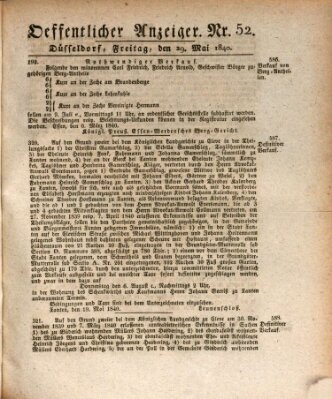 Amtsblatt für den Regierungsbezirk Düsseldorf Freitag 29. Mai 1840