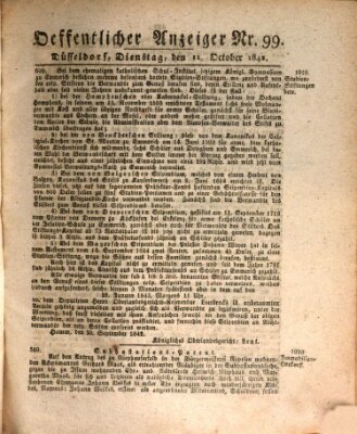 Amtsblatt für den Regierungsbezirk Düsseldorf Dienstag 11. Oktober 1842