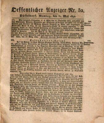 Amtsblatt für den Regierungsbezirk Düsseldorf Montag 30. Mai 1842