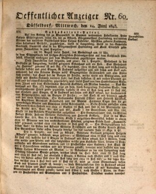 Amtsblatt für den Regierungsbezirk Düsseldorf Mittwoch 14. Juni 1843