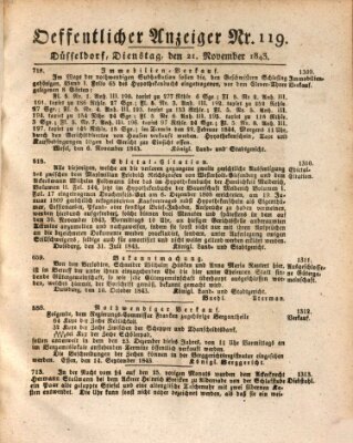 Amtsblatt für den Regierungsbezirk Düsseldorf Dienstag 21. November 1843