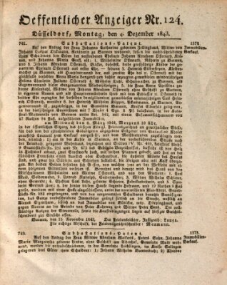 Amtsblatt für den Regierungsbezirk Düsseldorf Montag 4. Dezember 1843