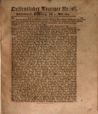 Amtsblatt für den Regierungsbezirk Düsseldorf Dienstag 7. Mai 1844