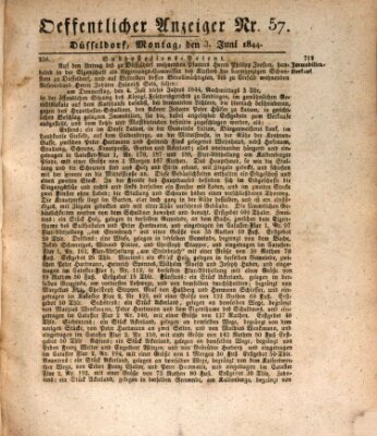 Amtsblatt für den Regierungsbezirk Düsseldorf Montag 3. Juni 1844