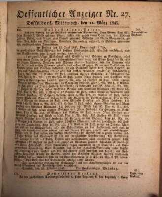 Amtsblatt für den Regierungsbezirk Düsseldorf Mittwoch 12. März 1845