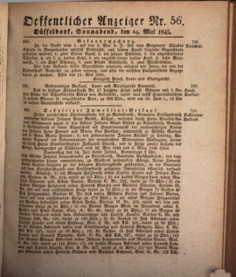 Amtsblatt für den Regierungsbezirk Düsseldorf Samstag 24. Mai 1845
