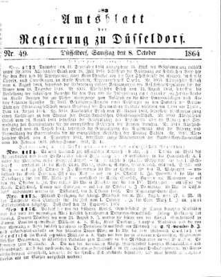 Amtsblatt für den Regierungsbezirk Düsseldorf Samstag 8. Oktober 1864