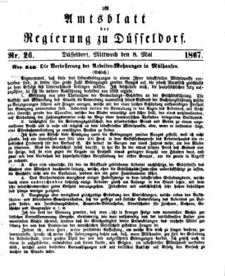 Amtsblatt für den Regierungsbezirk Düsseldorf Mittwoch 8. Mai 1867