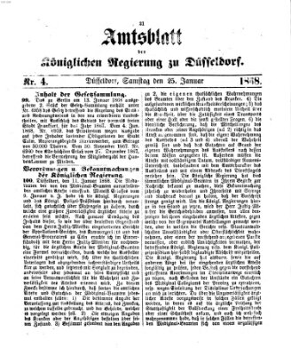 Amtsblatt für den Regierungsbezirk Düsseldorf Samstag 25. Januar 1868