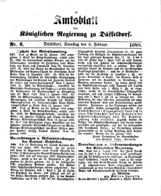 Amtsblatt für den Regierungsbezirk Düsseldorf Samstag 8. Februar 1868