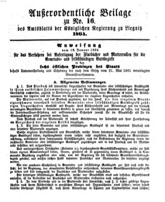 Amts-Blatt der Preußischen Regierung zu Liegnitz Samstag 16. April 1864