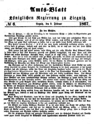 Amts-Blatt der Preußischen Regierung zu Liegnitz Samstag 9. Februar 1867