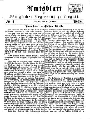Amts-Blatt der Preußischen Regierung zu Liegnitz Samstag 4. Januar 1868
