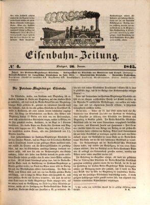 Eisenbahn-Zeitung Sonntag 26. Januar 1845