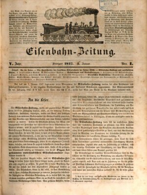 Eisenbahn-Zeitung Sonntag 3. Januar 1847