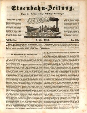 Eisenbahn-Zeitung Montag 7. Mai 1849