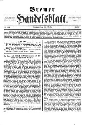 Bremer Handelsblatt Samstag 14. März 1857