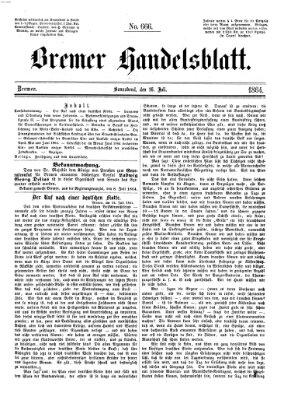 Bremer Handelsblatt Samstag 16. Juli 1864