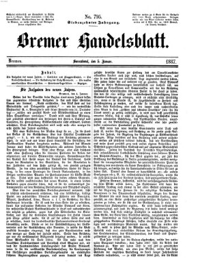 Bremer Handelsblatt Samstag 5. Januar 1867