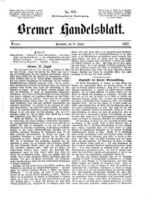 Bremer Handelsblatt Samstag 24. August 1867